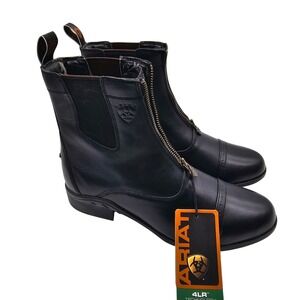 Ariat Heritage III Zip Paddock Boots Black Leather Equestrian 14531 Womens 9.5B
